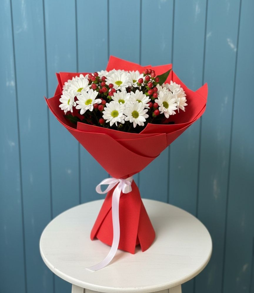 Букет цветов из: Хризантемы в Сухой Буйволе