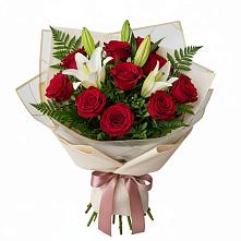Букет цветов из:  Лилии и Розы в Сухой Буйволе