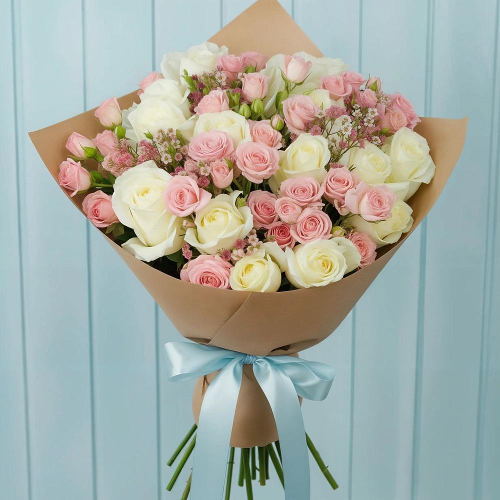 Букет цветов из: Розы в Сухой Буйволе