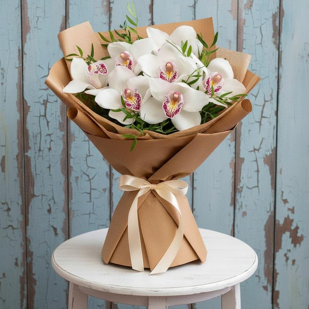 Букет цветов из: Орхидеи и Розы в Сухой Буйволе