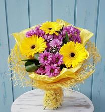 Букет цветов из:  Хризантемы и Герберы в Сухой Буйволе