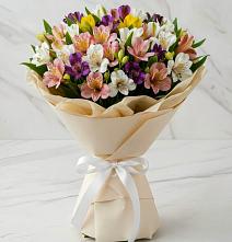 Букет цветов из:  Альстромерии #REPLACE_PRED# Сухой Буйволе