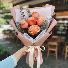 Букет цветов из:  Розы #REPLACE_PRED# Сухой Буйволе