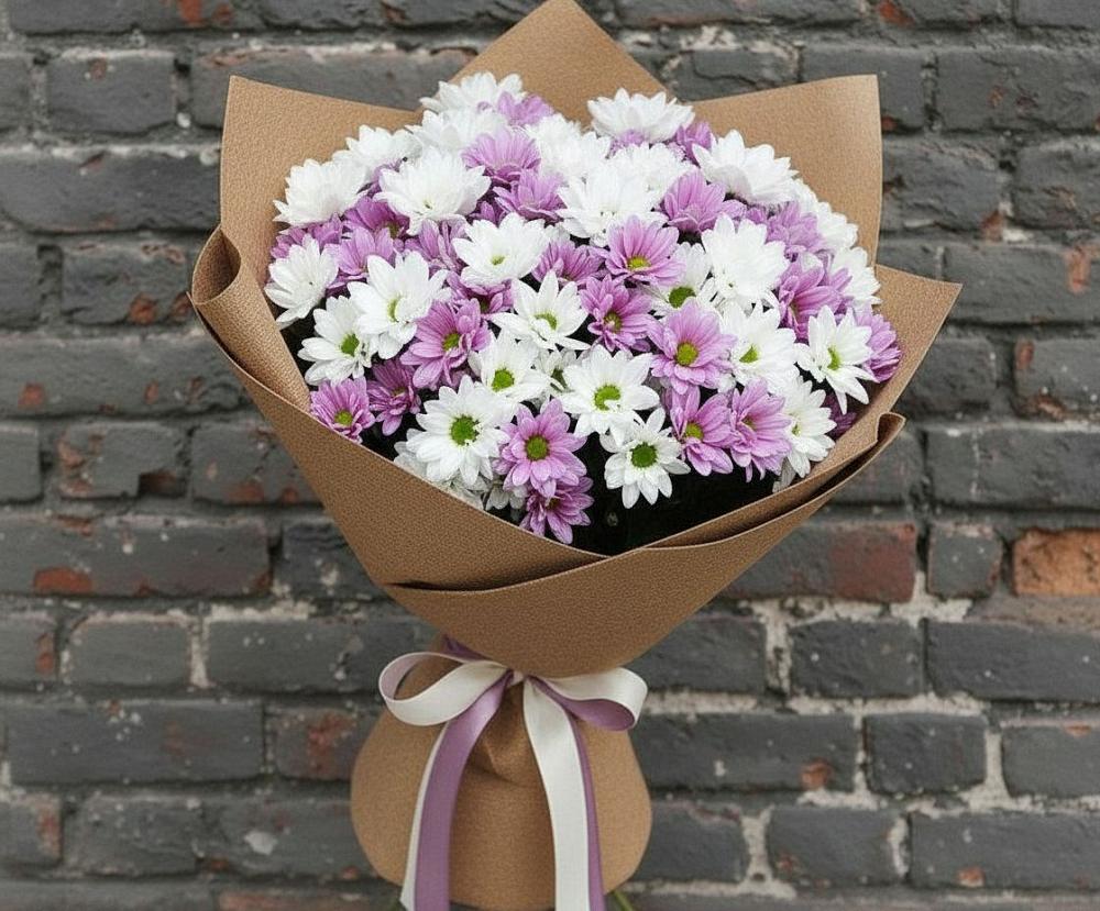Букет цветов из: Хризантемы в Сухой Буйволе