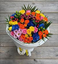 Букет цветов из:  Розы и Хризантемы в Сухой Буйволе