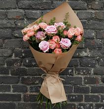 Букет цветов из:  Розы #REPLACE_PRED# Сухой Буйволе