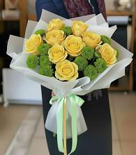 Букет цветов из:  Хризантемы и Розы в Сухой Буйволе