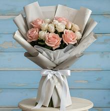 Букет цветов из:  Розы #REPLACE_PRED# Сухой Буйволе