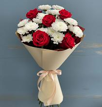 Букет цветов из:  Розы и Хризантемы в Сухой Буйволе