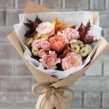 Букет цветов из:  Гвоздики, Хризантемы и Розы в Сухой Буйволе