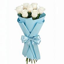 Букет 7 белых роз Проуд в Сухой Буйволе