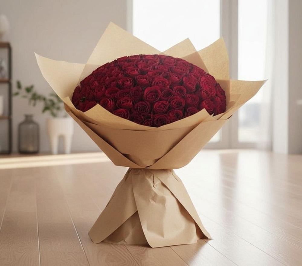 Букет 101 Красная роза в Сухой Буйволе