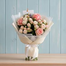 Букет цветов из:  Розы #REPLACE_PRED# Сухой Буйволе