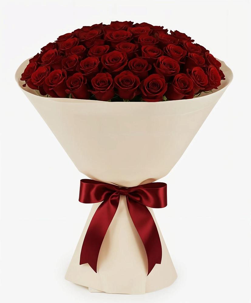 Букет 101 Бордовая роза Блэк Бакарра в Сухой Буйволе