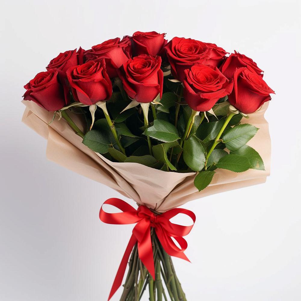Букет 11 Красных роз Эдлесс Лав в Сухой Буйволе