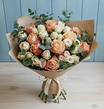Букет цветов из:  Альстромерии и Розы в Сухой Буйволе