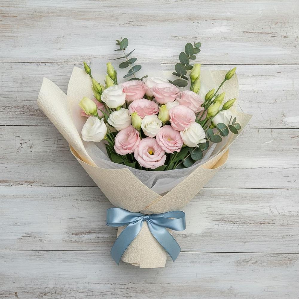 Букет цветов из: Лизиантусы в Сухой Буйволе